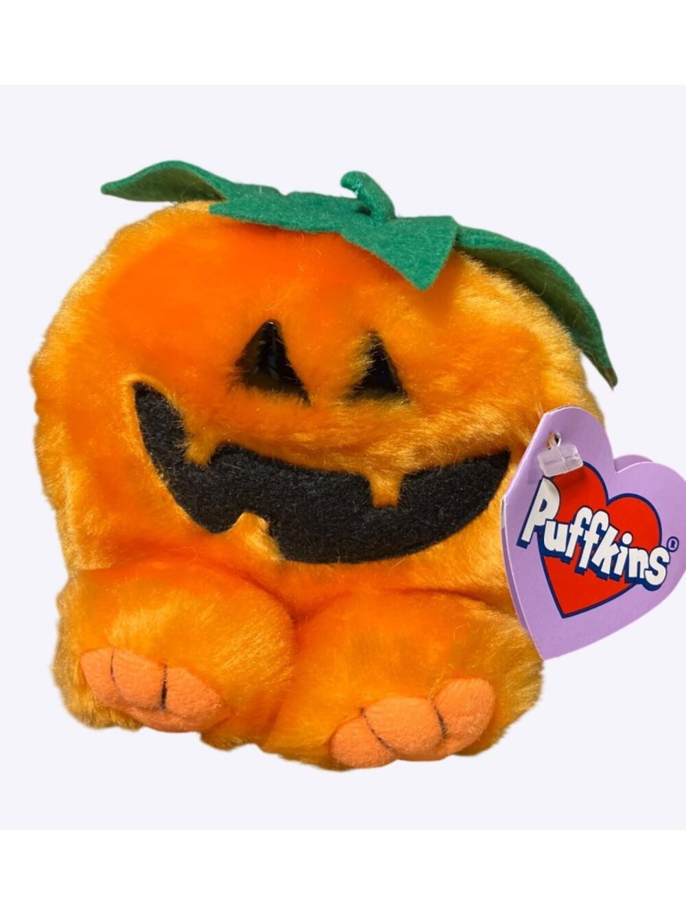 Puffkins Gourdy Pumpkin Plush Toy Collectible 1997 Limited Edition - Picture 4 of 15